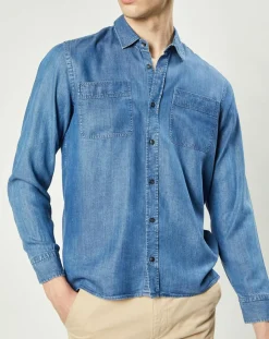 Clearance Harris Wilson Chemise Delio chambray