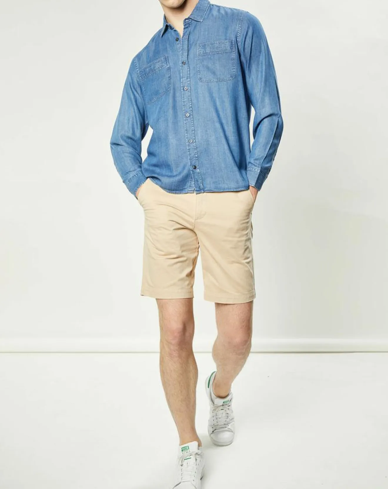 Clearance Harris Wilson Chemise Delio chambray