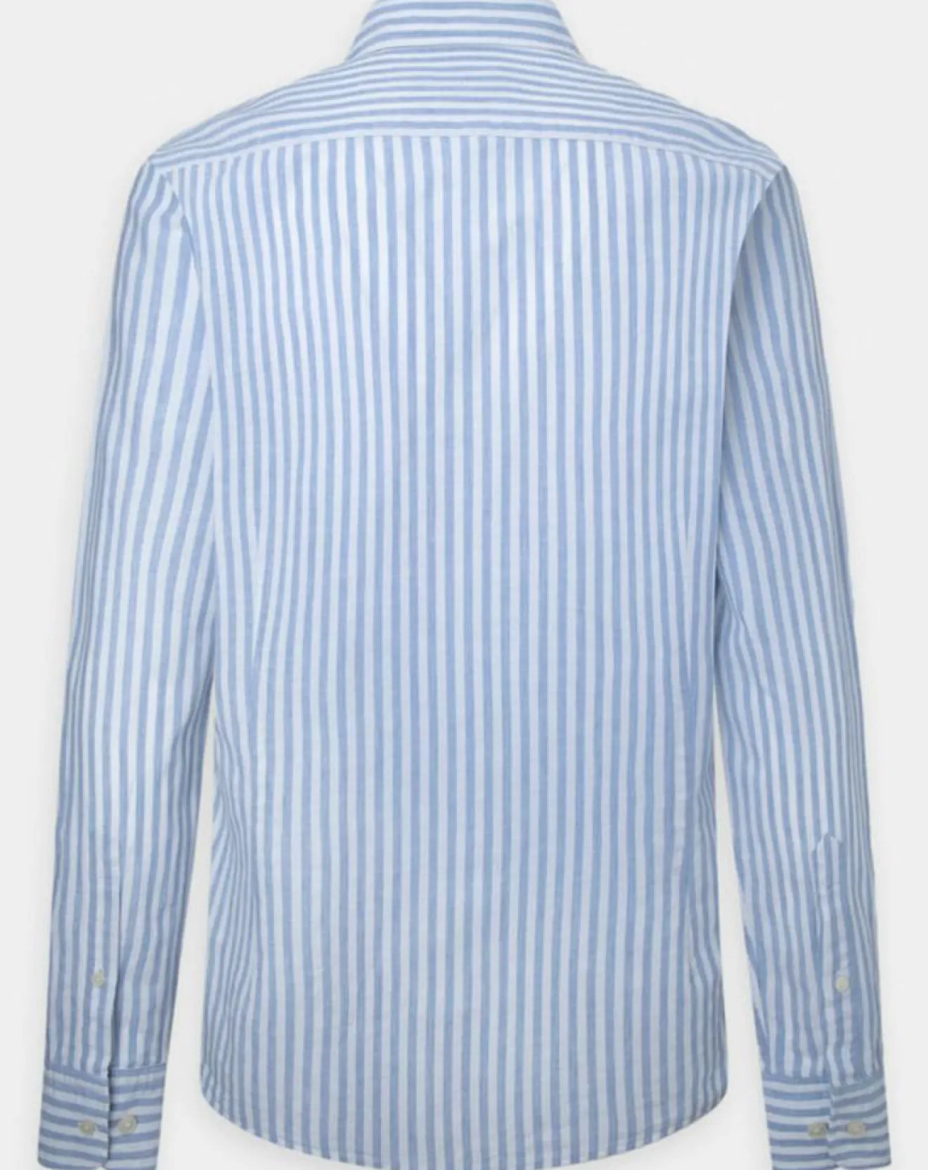 Homme Hackett London Chemise en Coton & Lin Slim Fit à rayures bleu/blanc