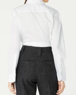 Femme Recc Chemise en Coton à nouer Adi blanche