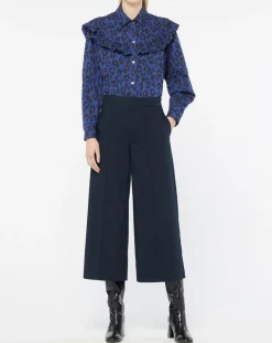 Femme Galeries Lafayette Chemise en Coton bio Candy imprimé léopard bleu/noir