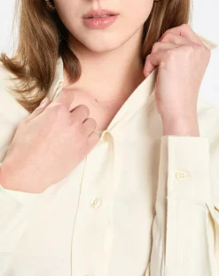 Best Marc O'Polo Chemise en flanelle manches ballons écrue