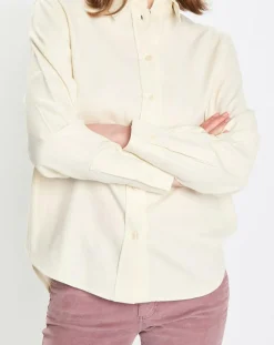 Best Marc O'Polo Chemise en flanelle manches ballons écrue