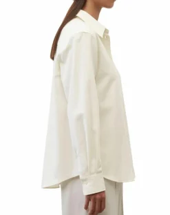 Best Marc O'Polo Chemise en flanelle manches ballons écrue