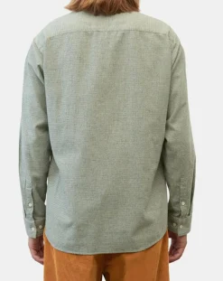 Homme Marc O'Polo Chemise en Flanelle Regular Fit micro carreaux verte