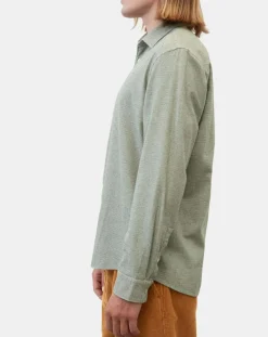 Homme Marc O'Polo Chemise en Flanelle Regular Fit micro carreaux verte