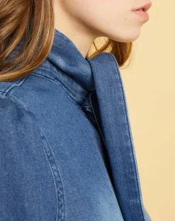 Sale Acquaverde Chemise en jean Blue Ella worn