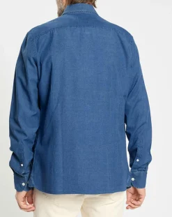 Homme Hackett London Chemise en Jean Slim Fit bleu moyen