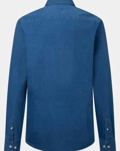 Homme Hackett London Chemise en Jean Slim Fit bleu moyen