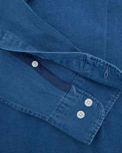 Homme Hackett London Chemise en Jean Slim Fit bleu moyen