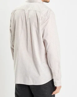 Discount Marc O'Polo Chemise en Popeline 100% Coton Bio Regular Fit vichy blanc/beige