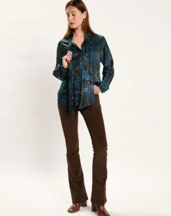 Sale Lauren Vidal Chemise en Soie mélangée Moon kyoto