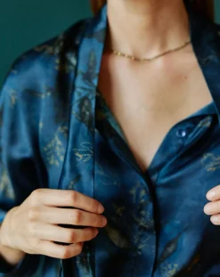 Sale Lauren Vidal Chemise en Soie mélangée Moon kyoto