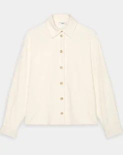 Online Marc O'Polo Chemise en Velours côtelé écrue