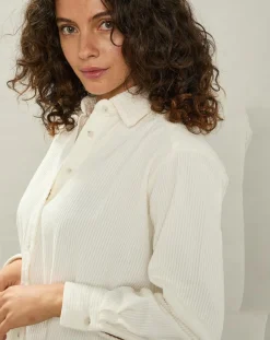 Femme Hartford Chemise en Velours côtelé Cinéma milk