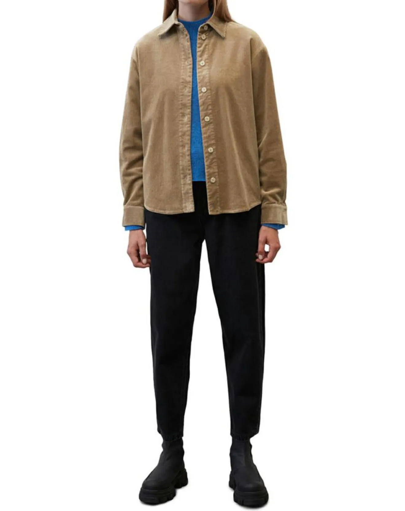 Hot Marc O'Polo Chemise en Velours côtelé marron