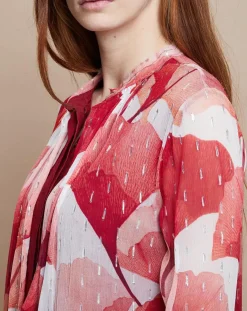 Femme Mare di Latte Chemise Gaelle Pistil rouge