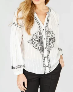 New Derhy Chemise Havane blanc cassé