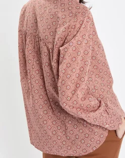 Discount Marc O'Polo Chemise imprimée all-over rouge