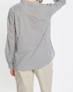 Hot Marc O'Polo Chemise imprimée blanc/bleu