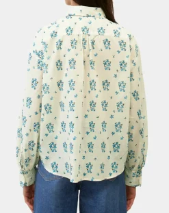 Online Marc O'Polo Chemise imprimée blanc/bleu