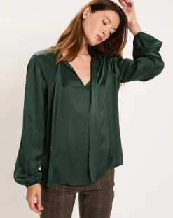 Lauren Vidal Chemise Kyllie verte