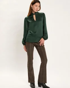 Lauren Vidal Chemise Kyllie verte