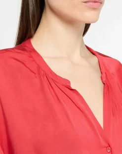 Hot Yerse Chemise Lane rouge