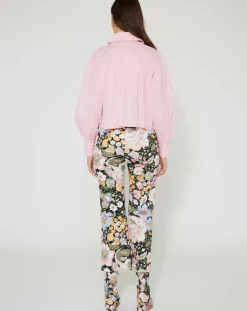 Femme Manoush Chemise large Bridgerton rose poudre