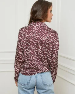 Femme L'Armoire de Suzette Chemise Leslie bordeaux