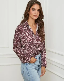 Femme L'Armoire de Suzette Chemise Leslie bordeaux