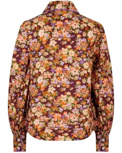 Outlet Manoush Chemise Liberty Fauve imprimée cerise noire/multicolore