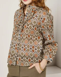 See u Soon Chemise Lisa imprimée marron/multicolore