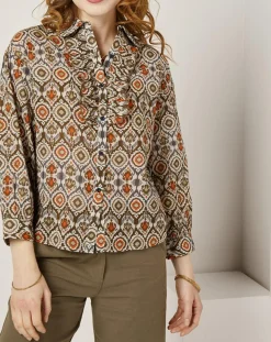 See u Soon Chemise Lisa imprimée marron/multicolore