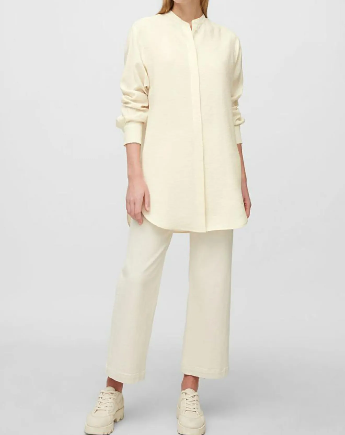 Femme Marc O'Polo Chemise longue écrue