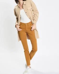 New Marc O'Polo Chemise longue Overshirt Loose beige