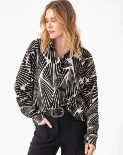 Femme Indies Chemise Lydia plumage