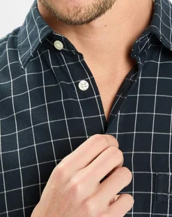 Homme Marc O'Polo Chemise manches longues Crx Rf Poche bleu marine