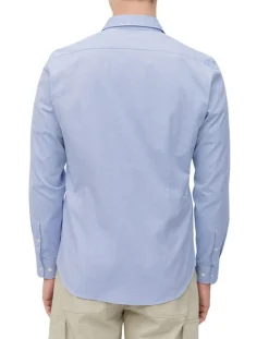 Outlet Marc O'Polo Chemise manches longues Oxford Cot Slim Fit bleu ciel