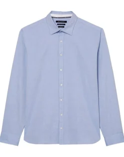 Outlet Marc O'Polo Chemise manches longues Oxford Cot Slim Fit bleu ciel