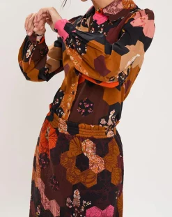 Outlet Manoush Chemise Médiéval Patchwork imprimée multicolore