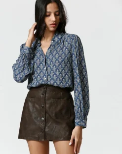 Femme The Korner Chemise Mia bleue