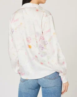 Femme Manoush Chemise Natacha Croquis imprimée écrue