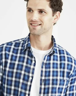 Hot Dockers Chemise Original Slim bleu foncé