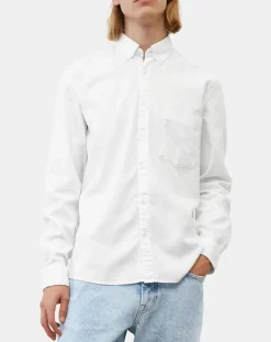 Homme Marc O'Polo Chemise oxford Regular Fit 100% Coton Bio blanche