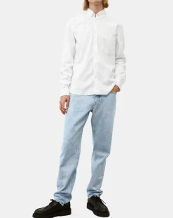 Homme Marc O'Polo Chemise oxford Regular Fit 100% Coton Bio blanche