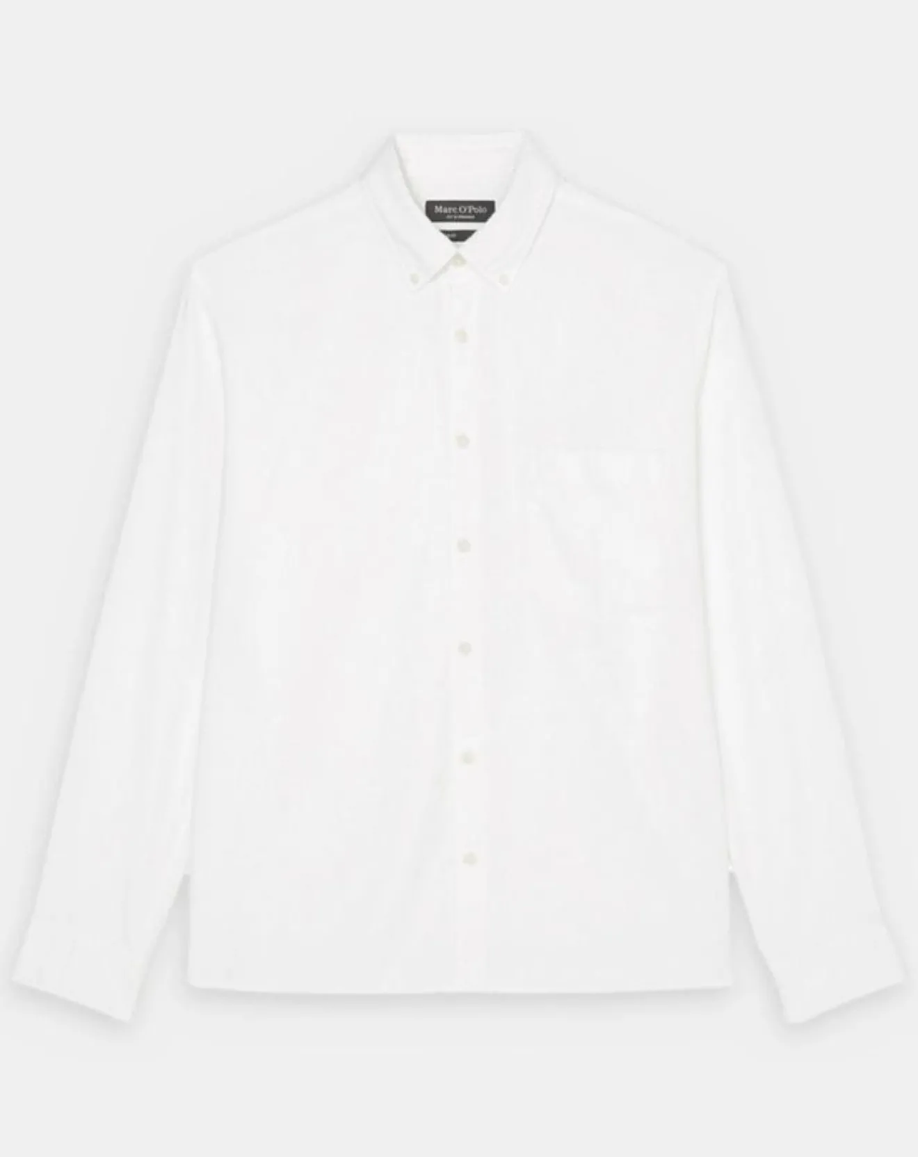 Homme Marc O'Polo Chemise oxford Regular Fit 100% Coton Bio blanche