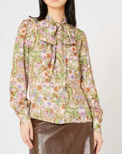 Femme Manoush Chemise Paisley imprimée rose/multicolore