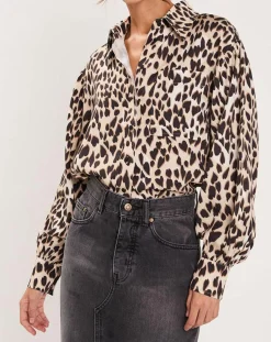 Best Manoush Chemise Panthère Coeur léopard