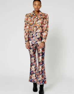 Online Manoush Chemise Patchwork encre